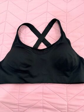 Pink victorias secret Black Cross-Back Sports Bralette - Women Intimates